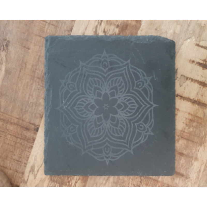 Serveerplank leisteen met tekst